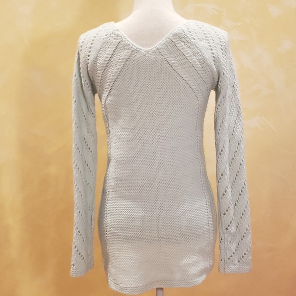 Max Studio Seafoam Green Crochet Sweater - Picture 2 of 10